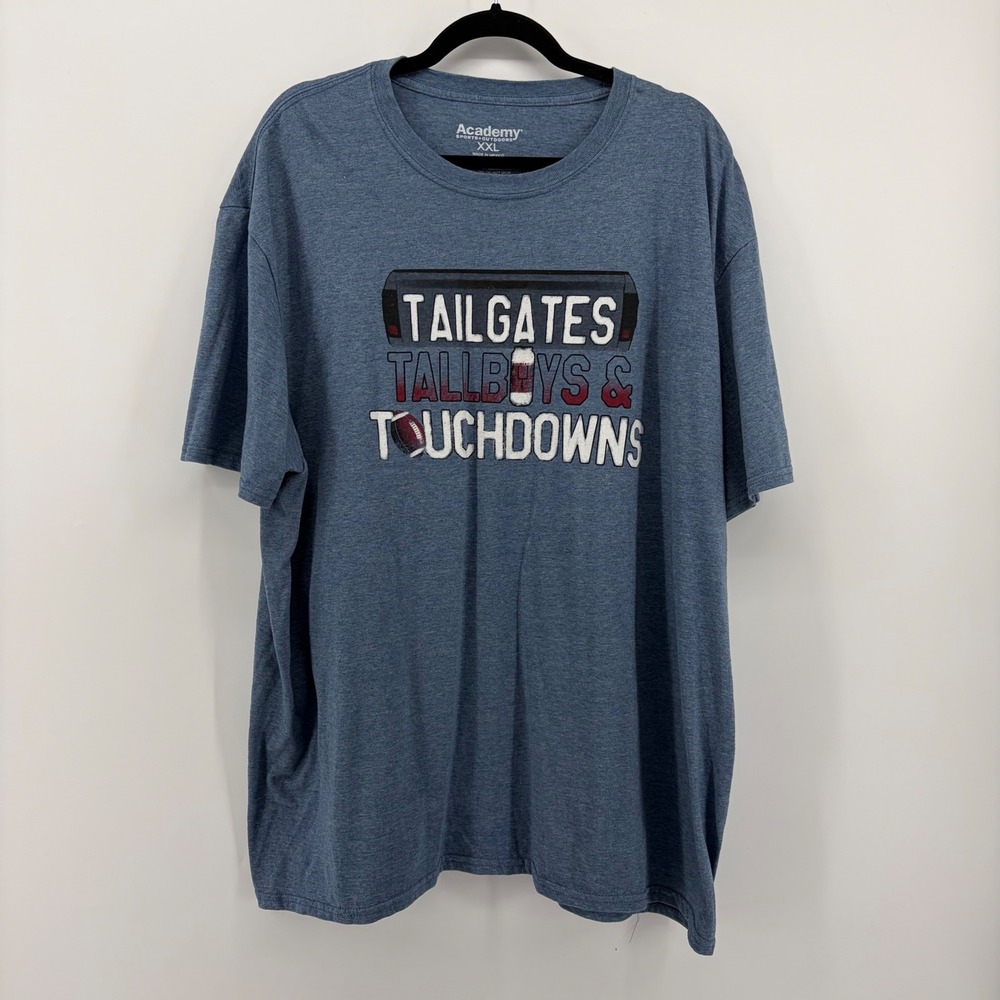 Academy Sports Outdoors‎ Mens Graphic T Shirt Tailgates Tallboys Touchdowns XXL